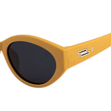 SeeSaw Girls Blue Lens Yellow Cateye Sunglasses with 100% UV Protection - SS 3543 C2 49/19
