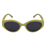 SeeSaw Girls Blue Lens Green Cateye Sunglasses with 100% UV Protection - SS 3543 C3 49/19