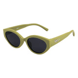 SeeSaw Girls Blue Lens Green Cateye Sunglasses with 100% UV Protection - SS 3543 C3 49/19