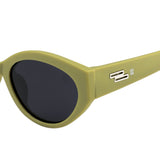 SeeSaw Girls Blue Lens Green Cateye Sunglasses with 100% UV Protection - SS 3543 C3 49/19
