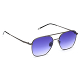 Scott Blue Gradient Lens Navigator Sunglass Full Rim Gun Frame With 100% Uv Protected - Scott 050 Freddie C1 55 S