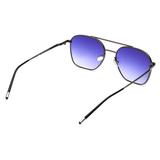 Scott Blue Gradient Lens Navigator Sunglass Full Rim Gun Frame With 100% Uv Protected - Scott 050 Freddie C1 55 S