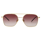 Scott Brown Gradient Lens Navigator Sunglass Full Rim Gold Frame With 100% Uv Protected - Scott 050 Freddie C2 55 S