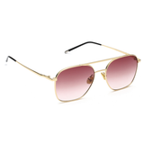 Scott Brown Gradient Lens Navigator Sunglass Full Rim Gold Frame With 100% Uv Protected - Scott 050 Freddie C2 55 S