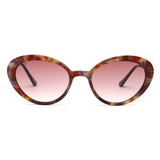 Scott Brown Gradient Lens Cat Eye Sunglass Full Rim Demi Brown Frame With 100% Uv Protected - Scott 2403 C3 Vanessa S