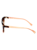 SCOTT Womens Smoke Brown Lens Demi Crystal Brown Cateye Sunglasses with 100% UV Protection-Scott 2694 Della C2 S