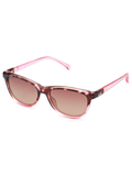 SCOTT Womens Smoke Brown Lens Demi Crystal Pink Cateye Sunglasses with 100% UV Protection-Scott 2694 Della C3 S