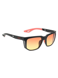 SCOTT Mens Orange Yellow Lens Black Square Sunglasses with 100% UV Protection-Scott 2698 Grayson C1 S