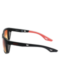 SCOTT Mens Orange Yellow Lens Black Square Sunglasses with 100% UV Protection-Scott 2698 Grayson C1 S