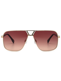 SCOTT Mens Gradient Brown Lens Gold Navigator Sunglasses with 100% UV Protection-Scott 2951 Zubin C2 S