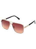 SCOTT Mens Gradient Brown Lens Gold Navigator Sunglasses with 100% UV Protection-Scott 2951 Zubin C2 S