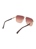 SCOTT Mens Gradient Brown Lens Gold Navigator Sunglasses with 100% UV Protection-Scott 2951 Zubin C2 S