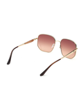 SCOTT Womens Smoke Brown Lens Gold Square Sunglasses with 100% UV Protection-Scott 2963 Daniella C1 S