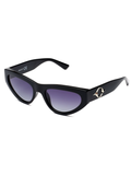 SCOTT Womens Gradient Grey Lens Black Cateye Sunglasses with 100% UV Protection-Scott 2971 Serena C1 S