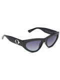 SCOTT Womens Gradient Grey Lens Black Cateye Sunglasses with 100% UV Protection-Scott 2971 Serena C1 S