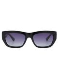 SCOTT Womens Gradient Grey Lens Black Rectangle Sunglasses with 100% UV Protection-Scott 2972 Terina C1 S