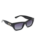 SCOTT Womens Gradient Grey Lens Black Rectangle Sunglasses with 100% UV Protection-Scott 2972 Terina C1 S
