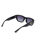 SCOTT Womens Gradient Grey Lens Black Rectangle Sunglasses with 100% UV Protection-Scott 2972 Terina C1 S
