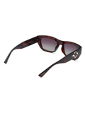 SCOTT Womens Gradient Green Lens Demi Brown Rectangle Sunglasses with 100% UV Protection-Scott 2972 Terina C2 S