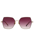 SCOTT Womens Gradient Brown Lens Gold Geomertical Sunglasses with 100% UV Protection-Scott 2984 Freya C1 S