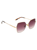 SCOTT Womens Gradient Brown Lens Gold Geomertical Sunglasses with 100% UV Protection-Scott 2984 Freya C1 S