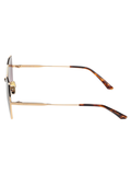 SCOTT Womens Gradient Brown Lens Gold Geomertical Sunglasses with 100% UV Protection-Scott 2984 Freya C1 S