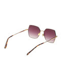 SCOTT Womens Gradient Brown Lens Gold Geomertical Sunglasses with 100% UV Protection-Scott 2984 Freya C1 S