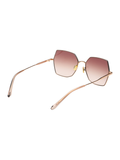 SCOTT Womens Smoke Brown Lens Light Gold Geomertical Sunglasses with 100% UV Protection-Scott 2984 Freya C3 S