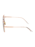 SCOTT Womens Smoke Pink Lens Crystal Gold Square Sunglasses with 100% UV Protection-Scott 2985 Ivy C3 S