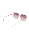SCOTT Womens Smoke Pink Lens Crystal Gold Square Sunglasses with 100% UV Protection-Scott 2985 Ivy C3 S