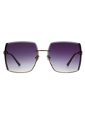 SCOTT Womens Gradient Grey Lens Gold Square Sunglasses with 100% UV Protection-Scott 2986 Lilac C2 S