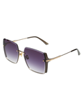 SCOTT Womens Gradient Grey Lens Gold Square Sunglasses with 100% UV Protection-Scott 2986 Lilac C2 S