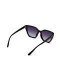SCOTT Womens Gradient Grey Lens Black Square Sunglasses with 100% UV Protection-Scott 2988PL Erna C1 S