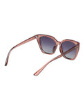 SCOTT Womens Smoke Grey Lens Crystal Wine  Square Sunglasses with 100% UV Protection-Scott 2988PL Erna C3 S