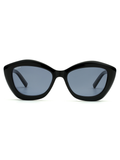 SCOTT Womens Blue Lens Black Cateye Sunglasses with 100% UV Protection-Scott 2989PL Beatrix C1 S