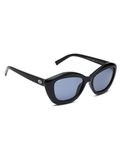 SCOTT Womens Blue Lens Black Cateye Sunglasses with 100% UV Protection-Scott 2989PL Beatrix C1 S