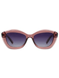 SCOTT Womens Smoke Grey Lens Crystal Wine  Cateye Sunglasses with 100% UV Protection-Scott 2989PL Beatrix C3 S