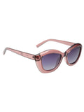 SCOTT Womens Smoke Grey Lens Crystal Wine  Cateye Sunglasses with 100% UV Protection-Scott 2989PL Beatrix C3 S