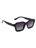 SCOTT Unisex Gradient Grey Lens Black Rectangle Sunglasses with 100% UV Protection-Scott 2991 Marion C1 S