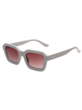 SCOTT Unisex Gradient Pink Lens White Rectangle Sunglasses with 100% UV Protection-Scott 2991 Marion C2 S