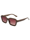 SCOTT Unisex Smoke Pink Lens Brown Rectangle Sunglasses with 100% UV Protection-Scott 2991 Marion C3 S