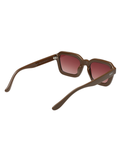 SCOTT Unisex Smoke Pink Lens Brown Rectangle Sunglasses with 100% UV Protection-Scott 2991 Marion C3 S