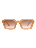 SCOTT Unisex Gradient Brown Lens Crystal Peach Rectangle Sunglasses with 100% UV Protection-Scott 2991 Marion C4 S