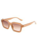 SCOTT Unisex Gradient Brown Lens Crystal Peach Rectangle Sunglasses with 100% UV Protection-Scott 2991 Marion C4 S