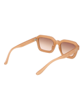 SCOTT Unisex Gradient Brown Lens Crystal Peach Rectangle Sunglasses with 100% UV Protection-Scott 2991 Marion C4 S