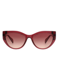SCOTT Womens Gradient Pink Lens Crystal Wine Cateye Sunglasses with 100% UV Protection-Scott 2992 Dorothy C3 S