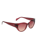 SCOTT Womens Gradient Pink Lens Crystal Wine Cateye Sunglasses with 100% UV Protection-Scott 2992 Dorothy C3 S