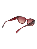 SCOTT Womens Gradient Pink Lens Crystal Wine Cateye Sunglasses with 100% UV Protection-Scott 2992 Dorothy C3 S