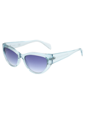 SCOTT Womens Gradient Blue Lens Crystal Sky Blue Cateye Sunglasses with 100% UV Protection-Scott 2992 Dorothy C4 S