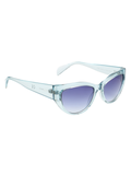 SCOTT Womens Gradient Blue Lens Crystal Sky Blue Cateye Sunglasses with 100% UV Protection-Scott 2992 Dorothy C4 S